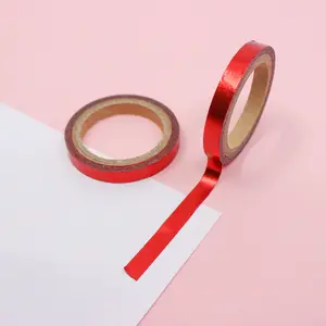 Solid Red Foil Washi Tape Solid Red Foil Washi Tape