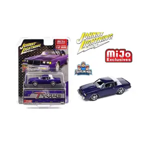 Johnny Lightning 1:64 1987 Buick Regal T-Type Custom Metallic Purple w/ White Top Limited to 3600 Pieces Mijo Exclusives