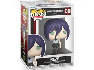 Funko POP Anime: Chainsaw Man - Reze Vinyl Figure with Epic Collectibles Premium Box Protector Included
