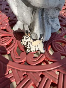 White Scottish Terrier | Canine/Dog/K9/ White/ Furry Creature/ Enamel pin