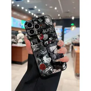 Alice In Wonderland Mobile Phone Case Designed With Whimsical Characters And Enchanting Quotes Suitable For iPhone 17 16 16 ProMax 15 15 ProMax 14 13 12 And 11 Pro Models Made Of TPU Material