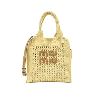 Pre-owned miu miu Cotton Shoulder Bags CROCHET RETE shoulder bag