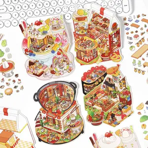 JoyJolly Scene stickers food series sushi sweet hambergur hotpot DIY gift scrapbook