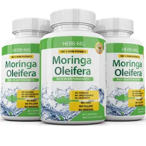 3 x Moringa Oleifera Leaf Organic Extract 10000mg Serving 100% Pure 180 Capsules