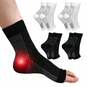 【Father's Day Gift】3 Pairs Open Toe Short Compression Socks For Men & Women, Blood Circulation Relief,Arch Ankle Support, Elastic Nylon Fabric, Daily Sports Travel Outdoor Wear,Father's Day Gift