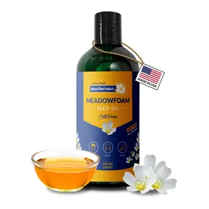 Meadowfoam Cold Pressed Oil - 100% Natural Virgin, Antioxidant-Rich Moisturizer for Face, Body, Hair. Deep Moisture Lock, Silky Non-Greasy Finish. Direct from Sustainable Oregon Co-op Farms