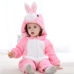 Toddler  Rabbit Halloween Christmas Outfits Baby Animal Costume Romper Onesie | Fall Winter Casual Clothes Infant Zip Up Hooded Pajamas Costume Cosplay Jumpsuit for Boys and Girls