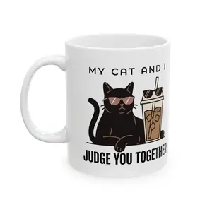 Iced Coffee Illustration Ceramic Mug | Coffee and I