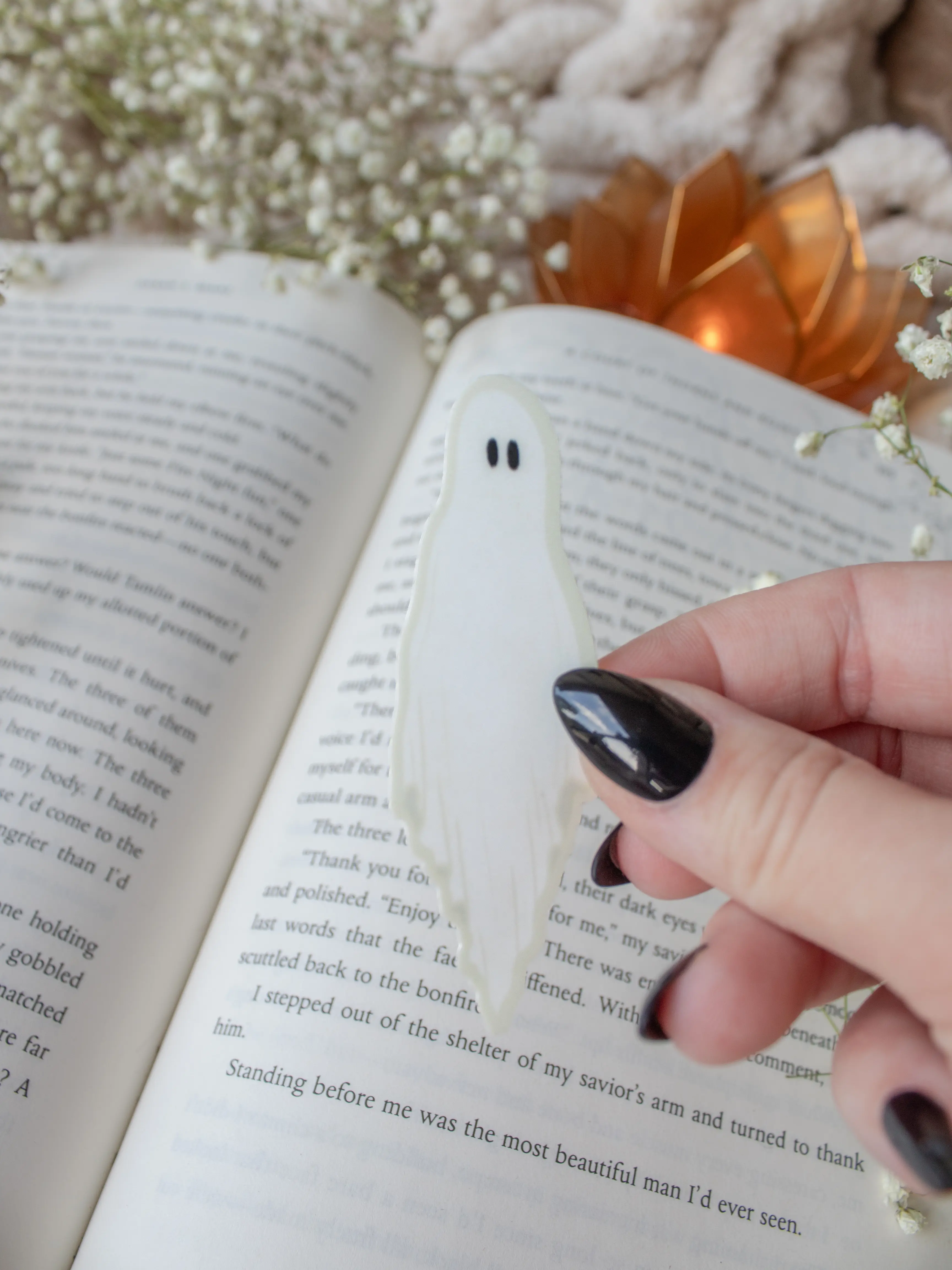 Spooky Bookish Halloween Waterproof Vinyl Stickers