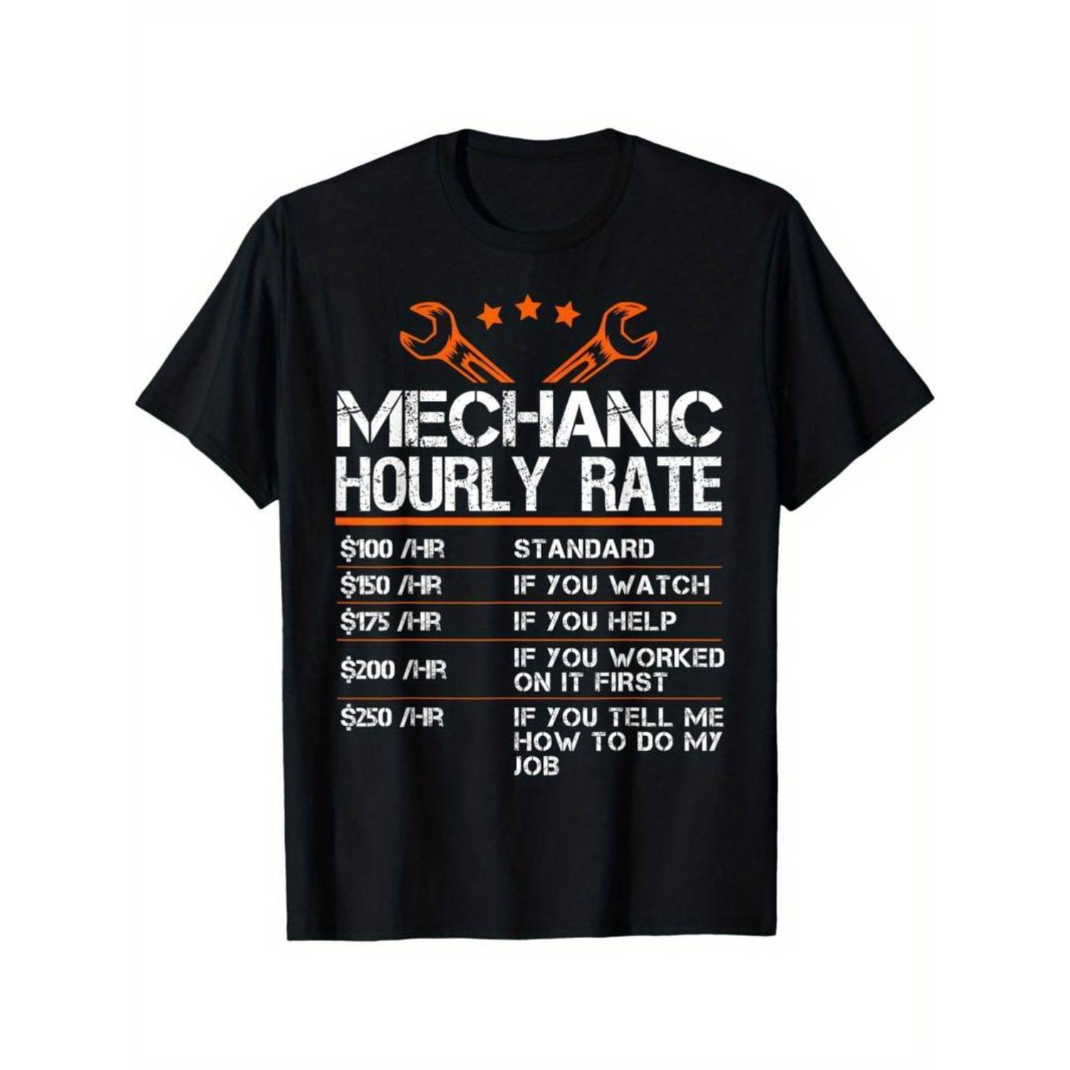 Humorous Auto Repair Technician Hourly Wage TShirt
