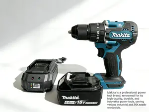 Makita DHP487 18V Cordless Hammer Drill/Driver Kit | Brushless Motor. Perfect for Wood, Metal & Masonry Drilling!