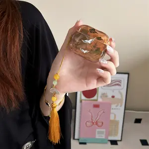 Retro Golden Crane | Gold Tassel Pendant | Earphone Cover | Best Friend Gift | Suitable for AirPods 1 2 3 4 Pro Pro2 Pro3