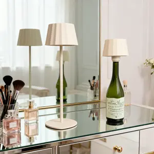 BHOTL Novel desk lamp, wireless bottle lamp, rechargeable night light reading lamp, high quality suitable for bedroom, living room, dining room, study and office