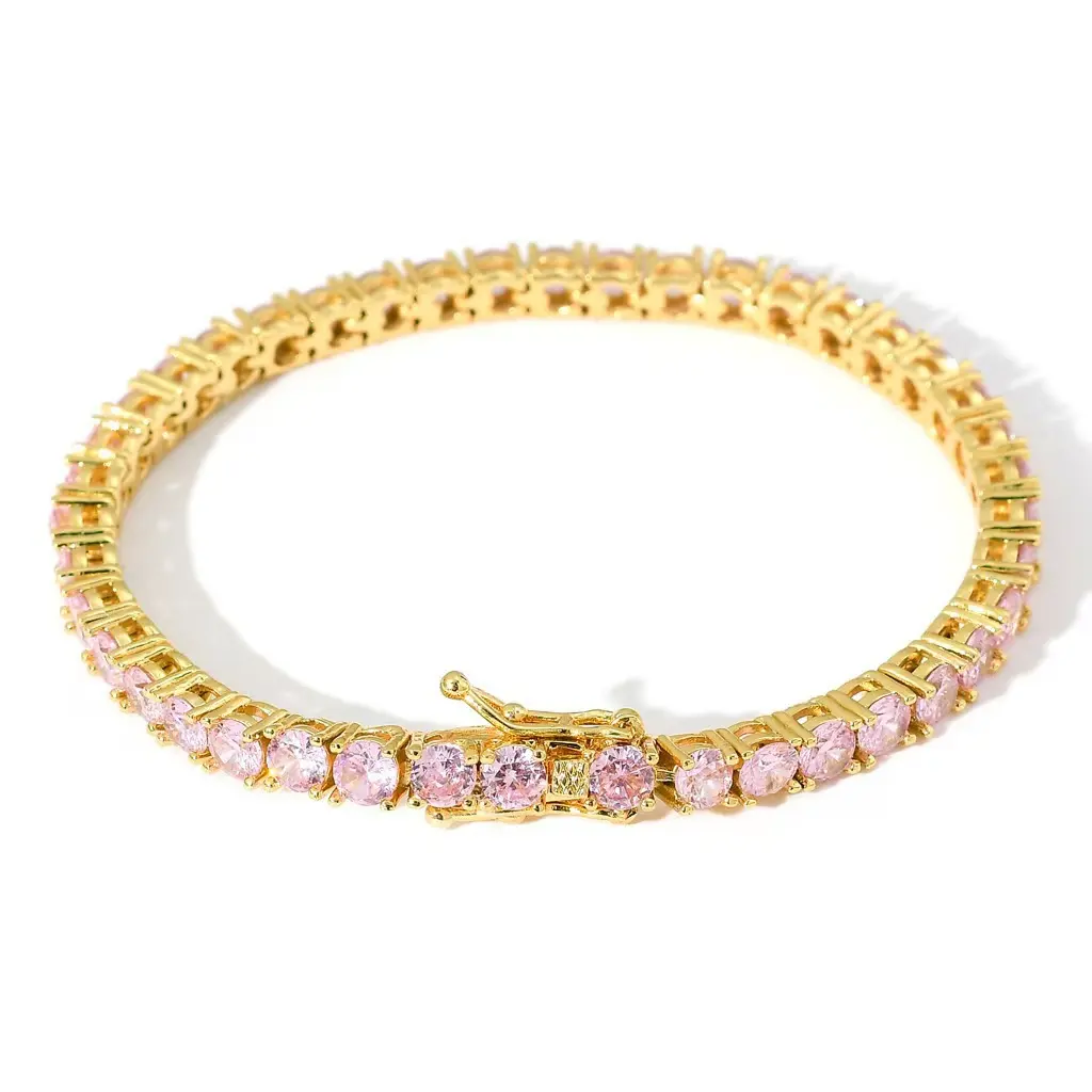 Golden pink zircon (width 4mm, length ap