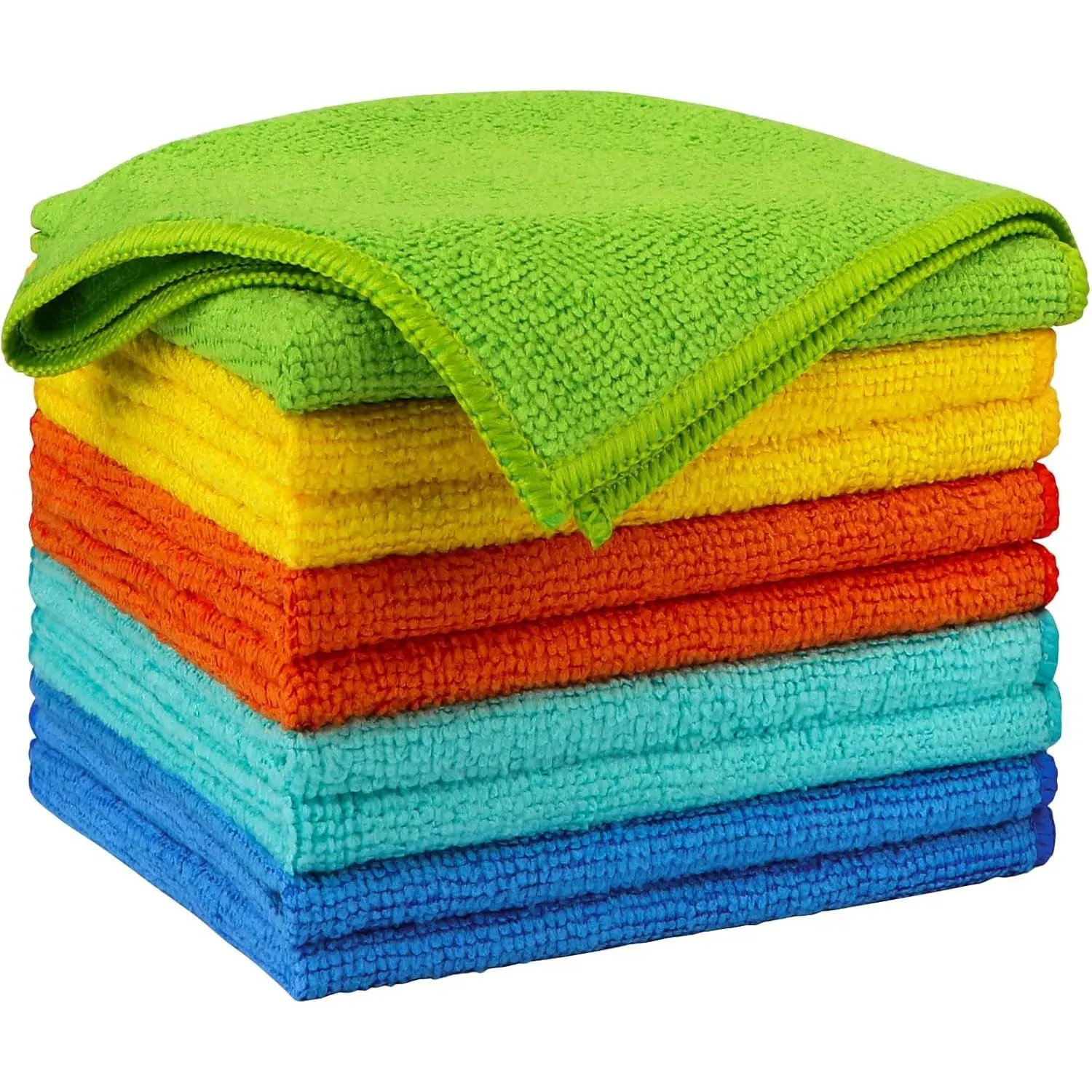 Microfiber Cleaning Cloth 10PK,  Fiber Cloth for Cleaning ,  All Purpose  Towels, Dusting Cloth Cleaning Rags SUVs, House, Kitchen, Window, Workshops, 12"x12"