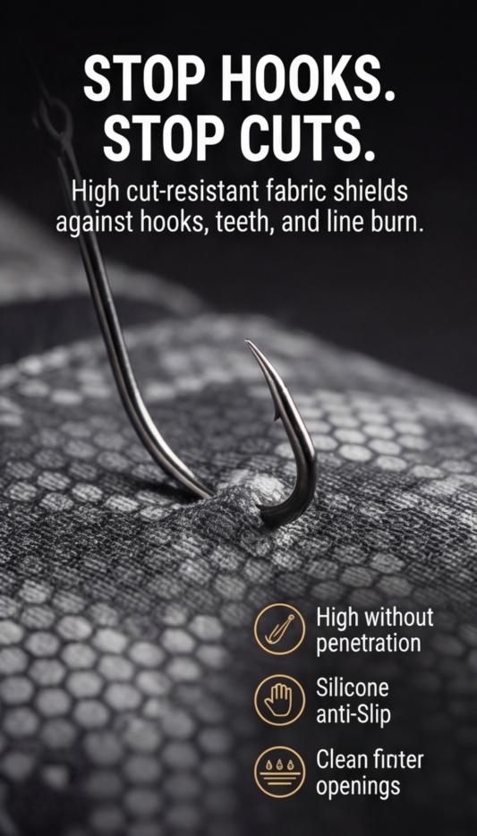 Professional three-finger outdoor fishing gloves, unisex, puncture-proof & cut-proof, non-slip, durable, breathable, sun-protective and waterproof. Ideal for angling & lure fishing.