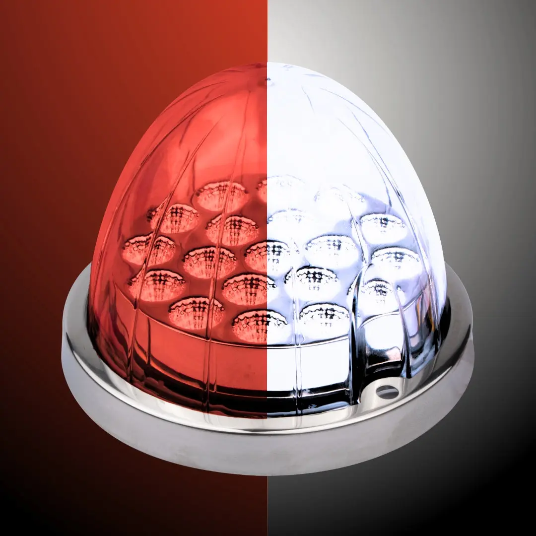 LOADED Series Dual-Color Red To White 19 LED 3.5" Watermelon Light