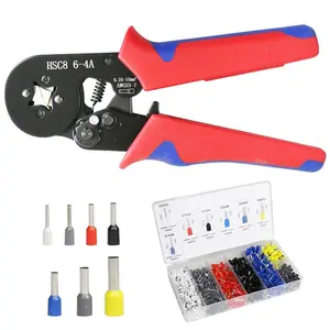 Ferrule Crimping Tool Kit, One AWG23-7 Self-Adjustable Ratchet Wire Crimping Tool with 1900 count Wire Terminals Crimping Connectors Wire End Ferrules