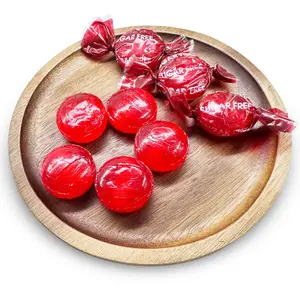 NY Spice Shop Cinnamon Discs Hard Candy - Sugar-Free, Invigorating Taste, Natural & Artificial Flavors, Bag, Sweet, Bonbon Lemon Snack