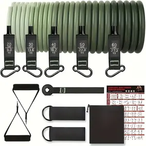 11pcs/16pcs Resistance Bands Set, Exercise Bands With Handles, 5 Tube Fitness Bands For Strength Training & Working Out