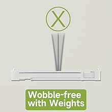 EVERIE Adjustable Pot & Pan Lids Bakeware Organizer Holder Rack,10 Adjustable Dividers Compartments 7.7'' Deep by 12.6'' to 21.5'' Wide Cabinet Countertop Kitchen Organization Storage(White&Grey)GS02SS