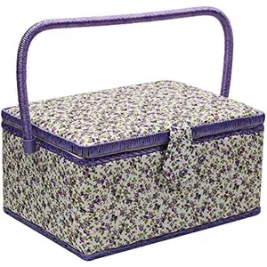 Large Sewing Basket with Accessories, Sewing Organizer Box for Sewing Supplies and DIY Crafting, Sewing Kit for Sewing Mending