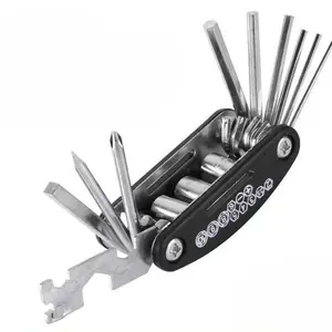 Bike Repair Tool Kit – Foldable Multi-Tool & Tire Patch Set