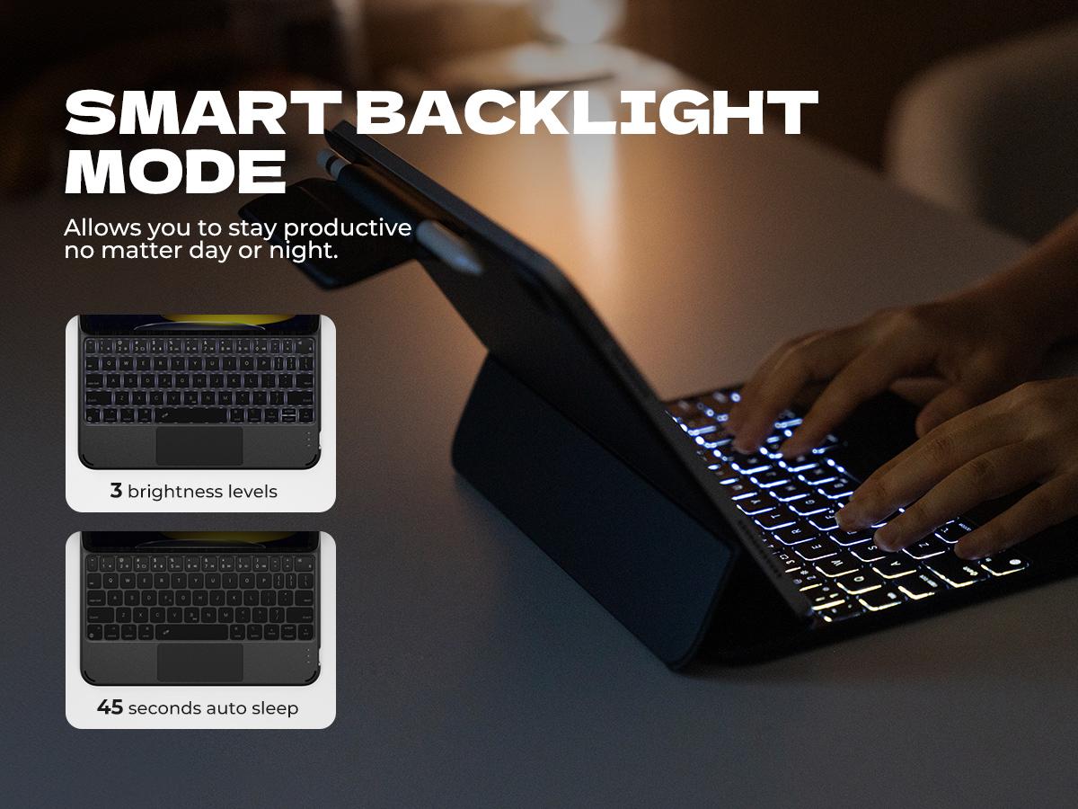 Dexnor for iPad (A16) 11th/10th Generation Case with Keyboard Ultra-Light Magnetic Detachable Folio Keyboard Cover Multi-Touch Trackpad Backlit for iPad 10th Gen 10.9" (2022)/11th Gen (2025) Dexnor for iPad (A16) 11th/10th Generation Case with Keyboard Ultra-Light Magnetic Detachable Folio Keyboard Cover Multi-Touch Trackpad Backlit for iPad 10th Gen 10.9" (2022)/11th Gen (2025)