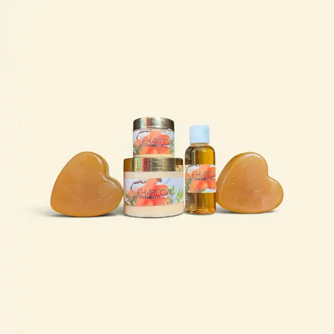 Charcoal, Cocoa & Carrot Brightening Care Set - Hydrating, Moisture-Boosting Formula, Ideal for Gift Box Gifting
