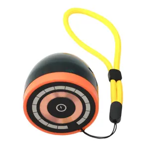 Portable Wireless Music Speaker 3 in 1 Magnetic Phone Holder Desktop Wireless BT Speaker with Lanyard 5100mAh Battery Power with RGB Light for Hiking Cycling Outdoor