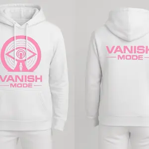 Barbie Pink and White Vanish Mode Hoodie with Iconic Logo and Hood Design for Trendy Looks