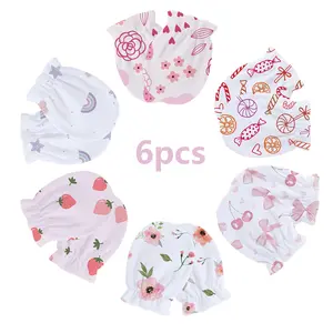 Baby Anti-Scratch Gloves Set, Cute Breathable Unisex Newborn Protection Gear, Style Infant Foot & Hand Covers, Random Colors