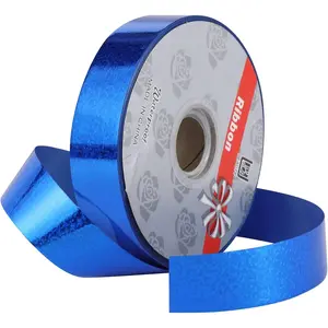 1inch x 100yards Shiny  Ribbon,Blue Curling Ribbon for Gifts Package Wrapping,Bows, Crafting, Wedding.