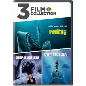The Meg/Deep Blue Sea/Deep Blue Sea 2  [DVD Video Disc] Eco Amaray Case