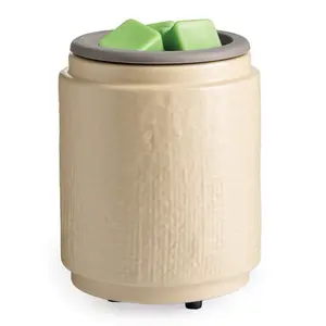 NATURAL LINEN FLIP DISH WAX WARMER PLUGIN Fragrance Silicone Body Care Hair Removal Scent Comfort Aroma Cosmetic