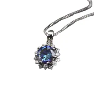 STARCHENIE Sunflower Diamond-Encrusted Duchess Pendant Necklace – Sparkling Princess Diana Style