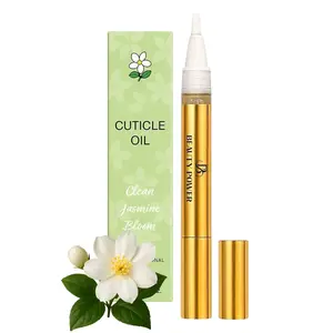 Beauty Power Jasmine Nail Oil - Strengthening & Growth Serum for Nails - Twist Brush Pen with Vitamins & Natural Oils