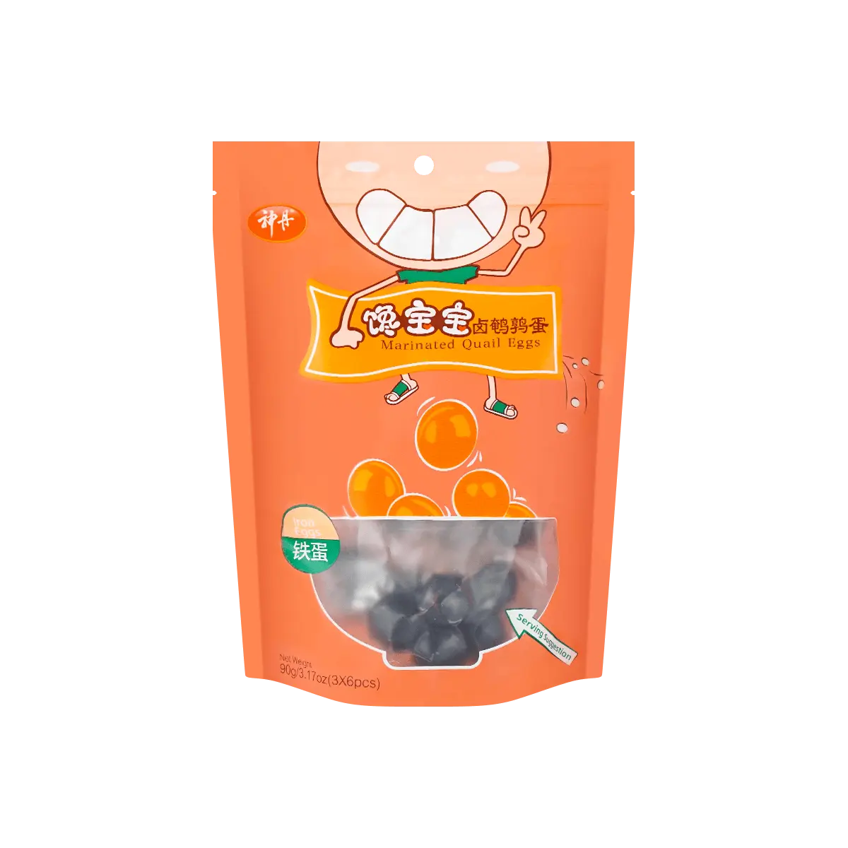 SHENDAN Braised Quail Eggs - Savory Snack, 90g Pack