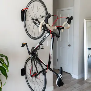 Mount-It! Vertical Bike Wall Mount for Mountain Ebike - Universal Compatibility Bike Mount, No Heavy Lifting Required, 66 lbs Weight Capacity, 3.5" Max Tire Width, Adjustable Angle, Compact Design