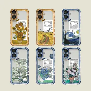 NGANGEE World-famous Paintings Case for iPhone 17 17AIR 17 PRO MAX 11 12 13 14 15 16 PLUS & Samsung Galaxy S22 S23 S24 S25 S24ULTRA Artistic Touch SJMH1-6, Accessories, Smartphone