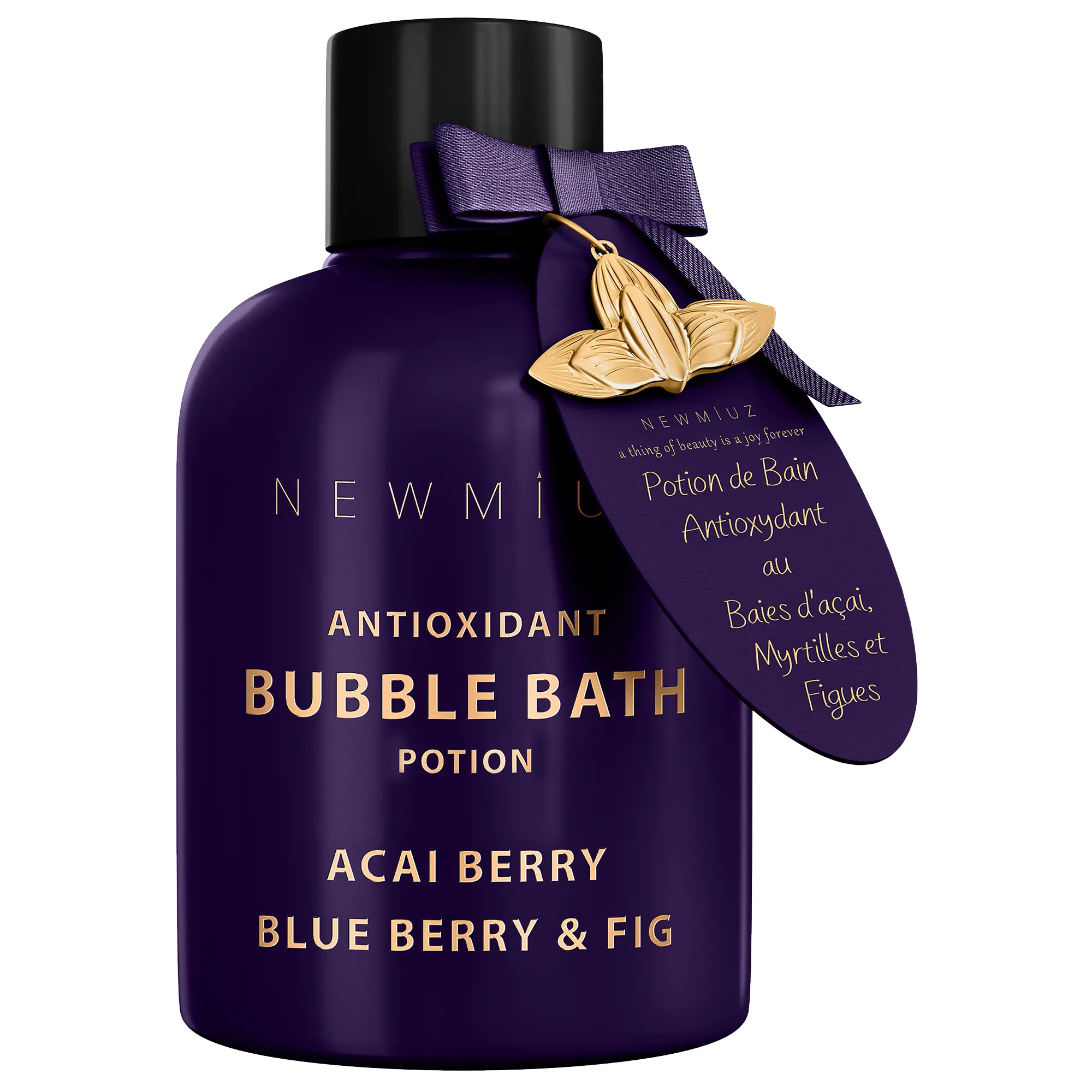 Antioxidant Bubble Bath  | Long-Lasting Foam with Acai, Blueberry & Fig Essential Oils | Detox & Hydrate | Natural Spa Soak for Relaxation & Stress Relief