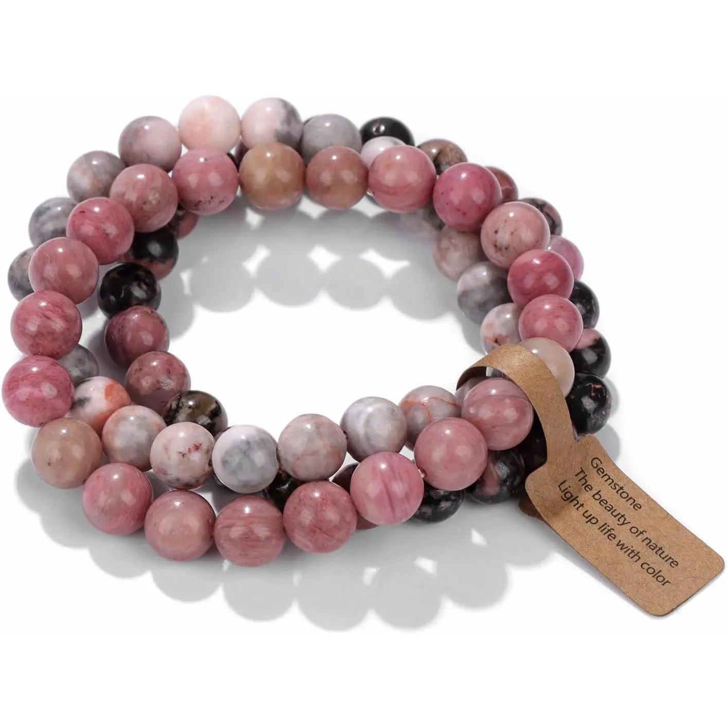 02 8mm Pink Zebra Jasper
