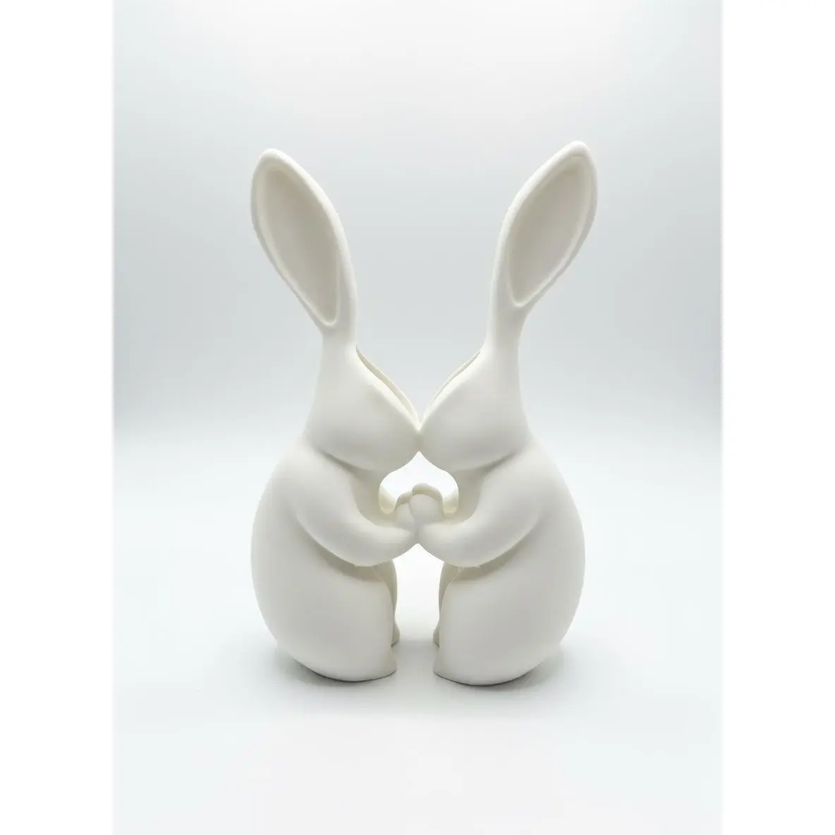 Twin Bunny Planter 7.87" – Easter Spring Decor Vase, 3D Printed Rabbit Plant Holder