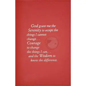 G003. AA SINGLE Book Cover, LARGE PRINT.  Serenity w Coin Slot.  9 Colors.