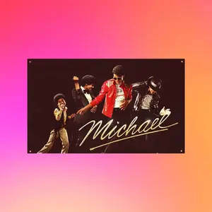 Michael Jackson Flag, Michael Jackson Tapestry, MJ Wall Flag, King of Pop Decor, Music Legend Flag, Michael Jackson Fan Gift