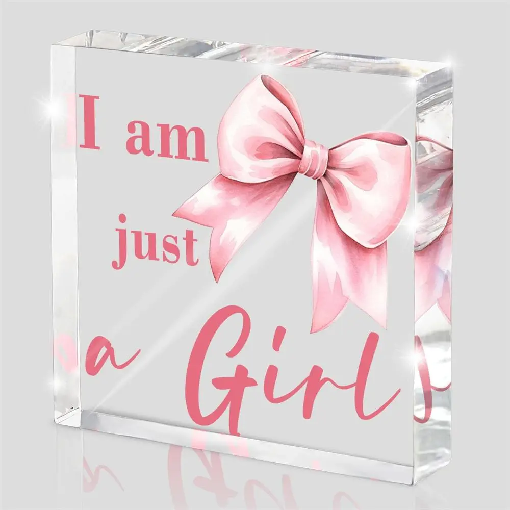 Pink Bow Decoration, Acrylic Plaque, College Style Things, Desk Accessories Decoration, Desktop Decoration, Dormitory Room Decoration, Home Decor, Home Decor Aesthetic, Signs, Personalized Plaque, Girl Room Accessories, Home Decor Gifts