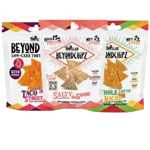 BeyondChipz Taco Street Low-carb Tortilla Chips - High Protein 1g per Chip!