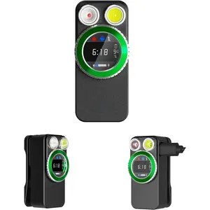 TorchEye R  Display EDC Flashlight Clip- Light, 650 Lumen with White & Red Light, Real-Time  & Runtime , Type-C Rechargeable  Flashlight for , Signal