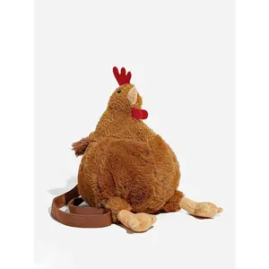 Funny Rooster Doll Crossbody Bag For Ladies, Cute Versatile Daily Accessory, Stylish Portable Handbag Ideal For Campus Life, Travel, Work And Shopping Scenarios new fashionable dh8