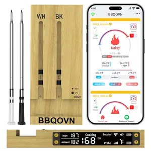 BBQOVN Wireless Meat Thermometer | Smart Bluetooth Monitoring BBQ9